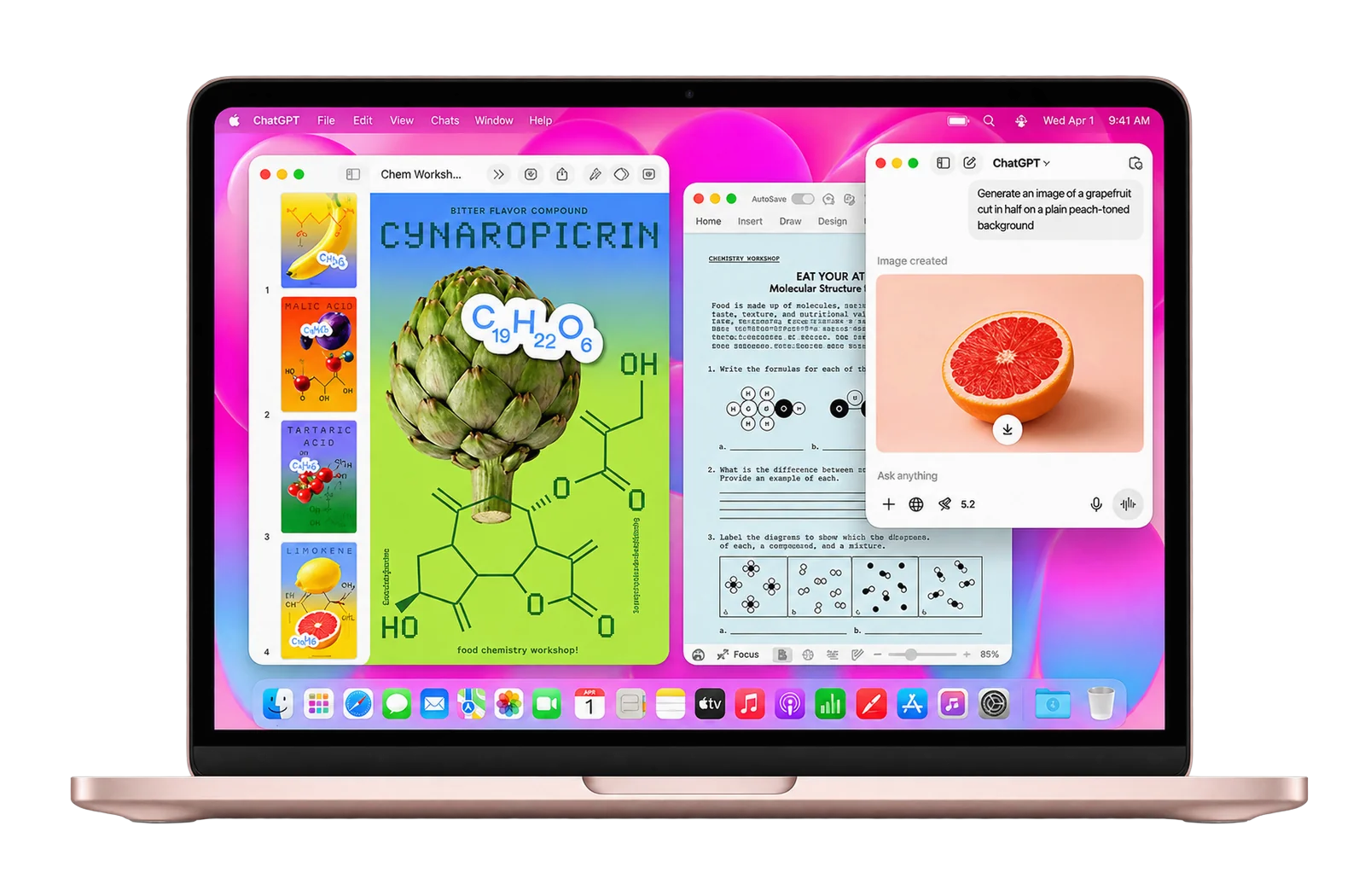 MacBook Air with M-series chip running creative apps